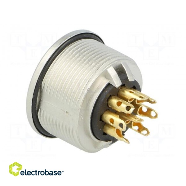 Connector: M16 | socket | female | soldering | PIN: 8 | 5A | 60V | IP68 image 4