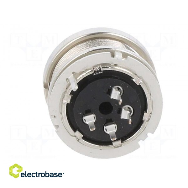 Connector: M16 | socket | female | THT | PIN: 4 | 6A | 150V | straight | IP40 image 5