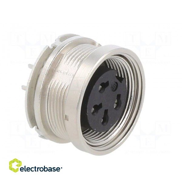Connector: M16 | socket | female | THT | PIN: 4 | 6A | 150V | straight | IP40 image 8