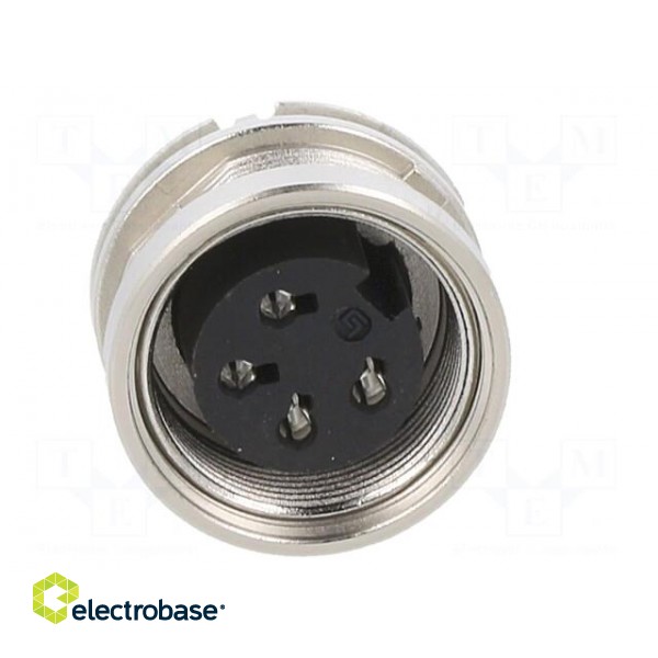 Connector: M16 | socket | female | THT | PIN: 4 | 6A | 150V | straight | IP40 image 9