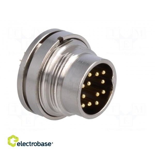 Connector: M16 | socket | male | soldering | PIN: 12 | 3A | 60V | straight image 8