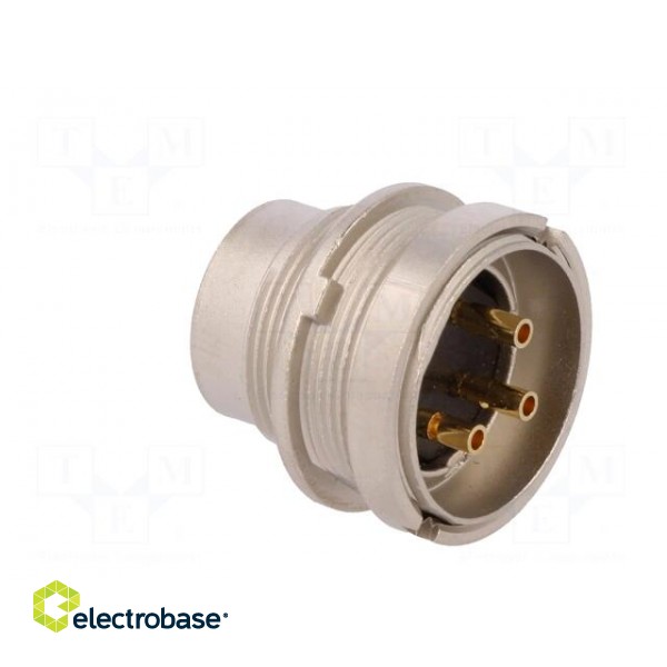Connector: M16 | socket | male | soldering | PIN: 3 | 5A | 250V | IP40 image 4