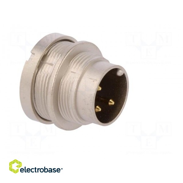 Connector: M16 | socket | male | soldering | PIN: 3 | 5A | 250V | IP40 paveikslėlis 8