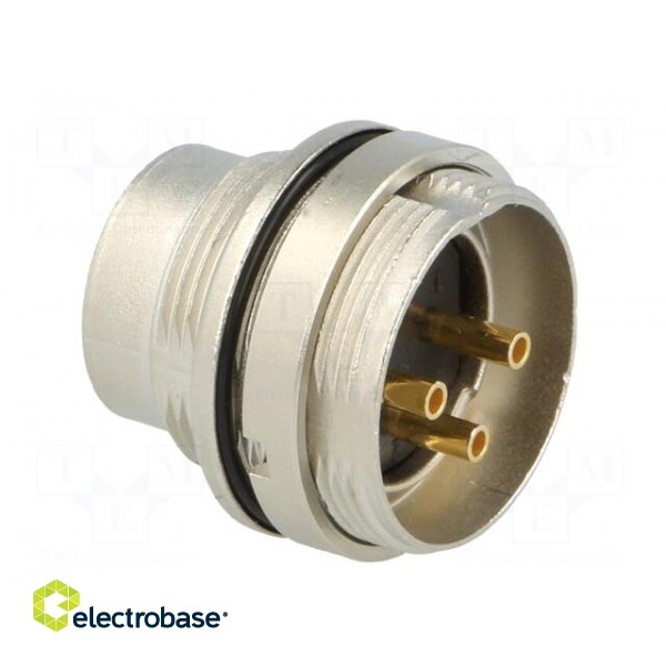 Connector: M16 | socket | male | soldering | PIN: 3 | 5A | 250V | IP68 image 4