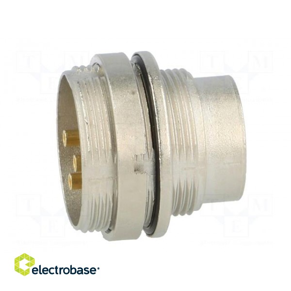 Connector: M16 | socket | male | soldering | PIN: 3 | 5A | 250V | IP68 image 7