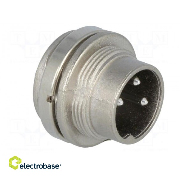 Connector: M16 | socket | male | soldering | PIN: 3 | 5A | 300V | IP40 paveikslėlis 8