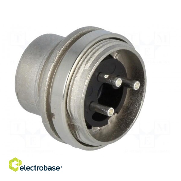 Connector: M16 | socket | male | soldering | PIN: 3 | 5A | 300V | IP40 image 4