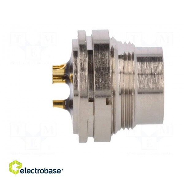 Connector: M16 | socket | male | soldering | PIN: 3 | 7A | 250V | straight фото 7