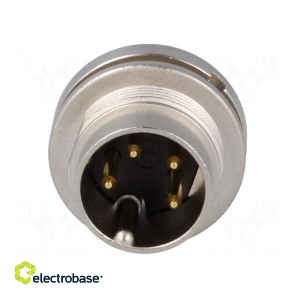 Connector: M16 | socket | male | soldering | PIN: 4 | 5A | 250V | IP40 image 9