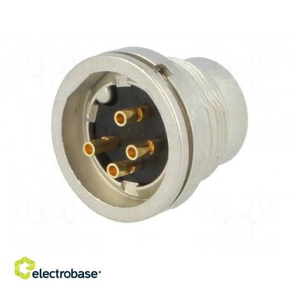 Connector: M16 | socket | male | soldering | PIN: 4 | 5A | 250V | IP40 paveikslėlis 6