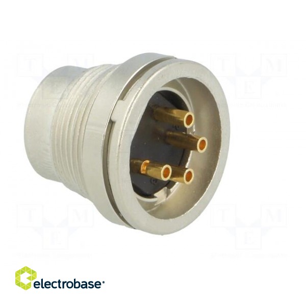 Connector: M16 | socket | male | soldering | PIN: 4 | 5A | 250V | IP40 paveikslėlis 4