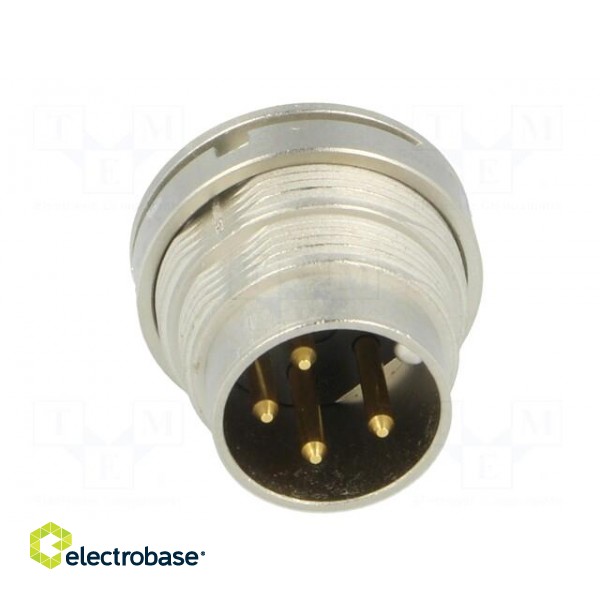 Connector: M16 | socket | male | soldering | PIN: 4 | 5A | 250V | IP40 paveikslėlis 9
