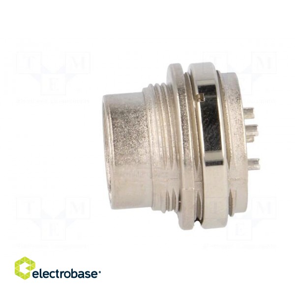 Connector: M16 | socket | male | soldering | PIN: 4 | 5A | 300V | IP40 image 3