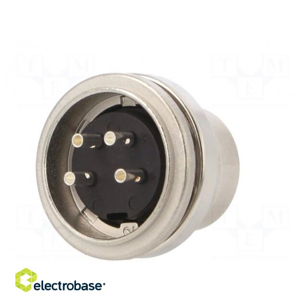 Connector: M16 | socket | male | soldering | PIN: 4 | 5A | 300V | IP40 фото 6