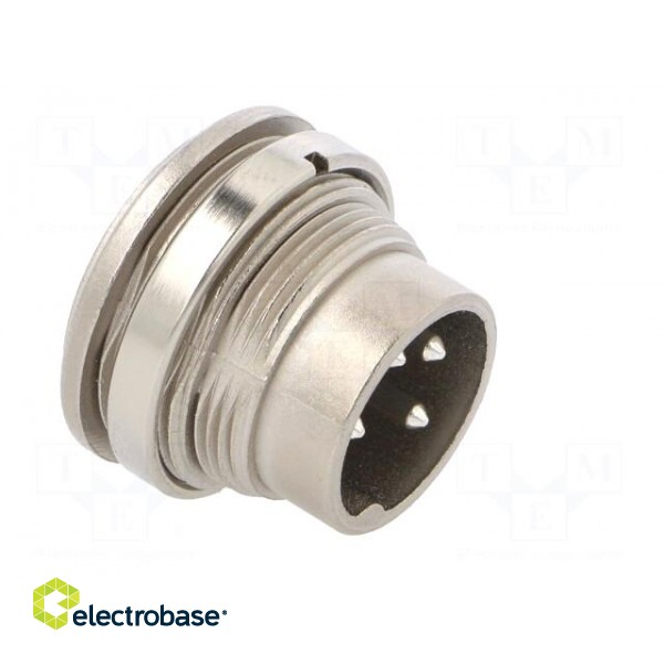 Connector: M16 | socket | male | soldering | PIN: 4 | 5A | 300V | IP40 image 8