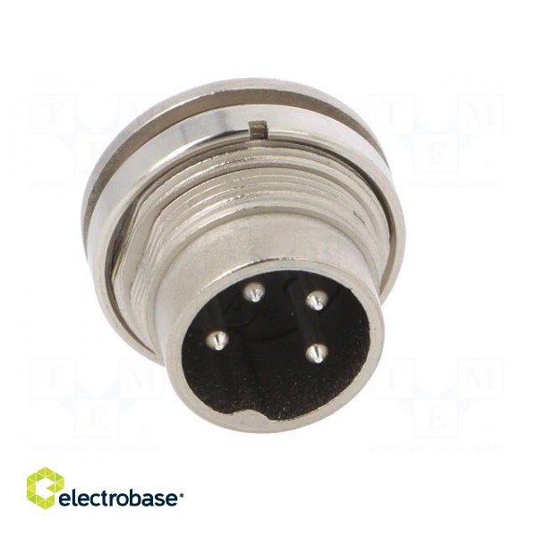 Connector: M16 | socket | male | soldering | PIN: 4 | 5A | 300V | IP40 фото 9