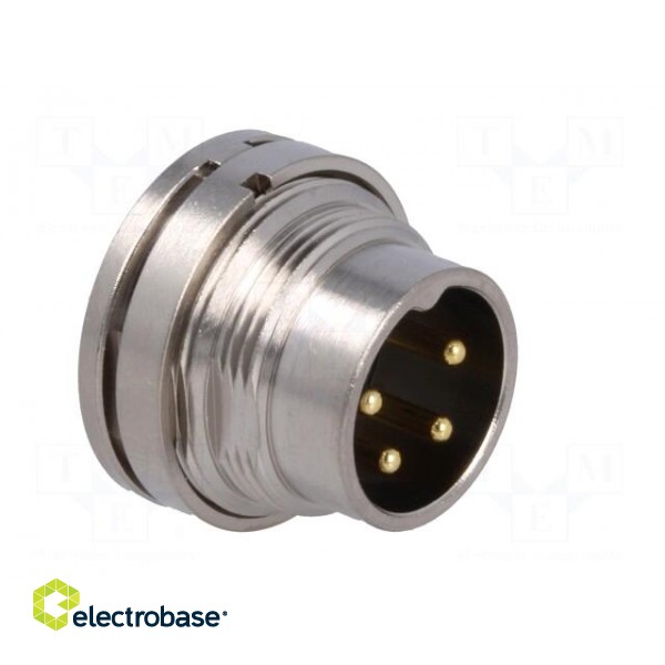 Connector: M16 | socket | male | soldering | PIN: 4 | 7A | 250V | straight image 8