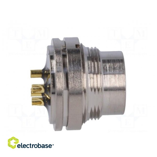 Connector: M16 | socket | male | soldering | PIN: 4 | 7A | 250V | straight фото 7