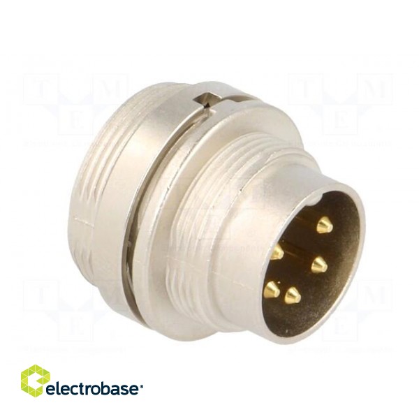 Connector: M16 | socket | male | soldering | PIN: 5 | 5A | 250V | IP40 image 8