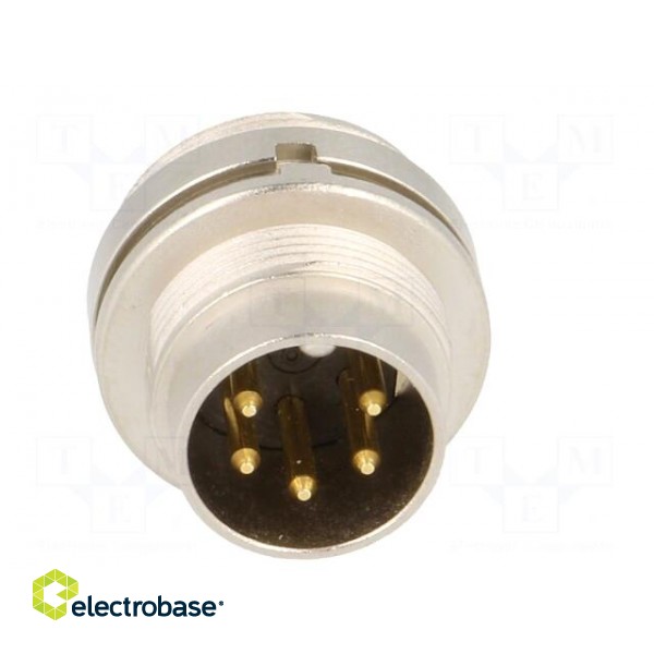 Connector: M16 | socket | male | soldering | PIN: 5 | 5A | 250V | IP40 image 9