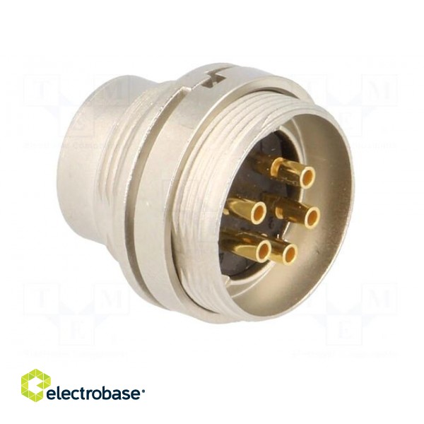 Connector: M16 | socket | male | soldering | PIN: 5 | 5A | 250V | IP40 image 4