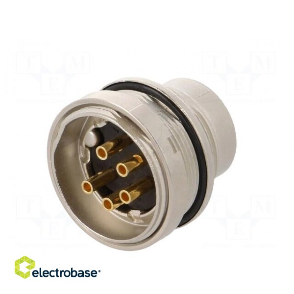 Connector: M16 | socket | male | soldering | PIN: 5 | 5A | 250V | IP68 paveikslėlis 6