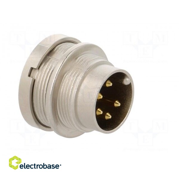Connector: M16 | socket | male | soldering | PIN: 5 | 5A | 250V | IP68 paveikslėlis 8