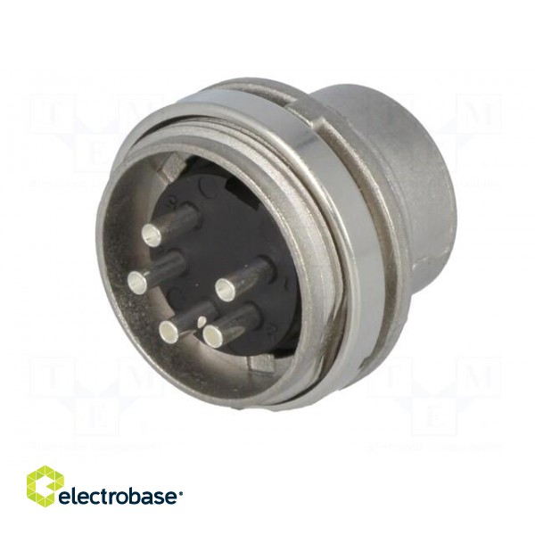 Connector: M16 | socket | male | soldering | PIN: 5 | 5A | 300V | IP40 paveikslėlis 6
