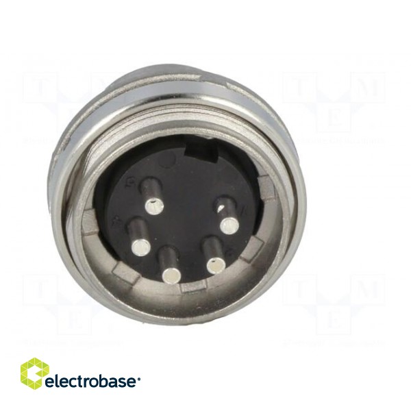 Connector: M16 | socket | male | soldering | PIN: 5 | 5A | 300V | IP40 фото 5