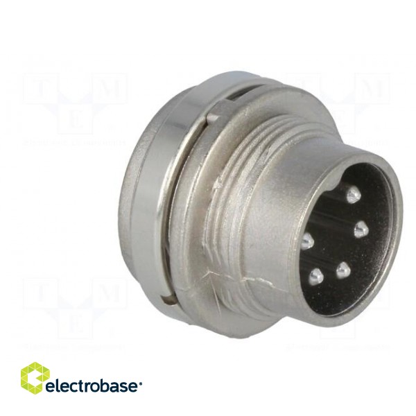 Connector: M16 | socket | male | soldering | PIN: 5 | 5A | 300V | IP40 фото 8