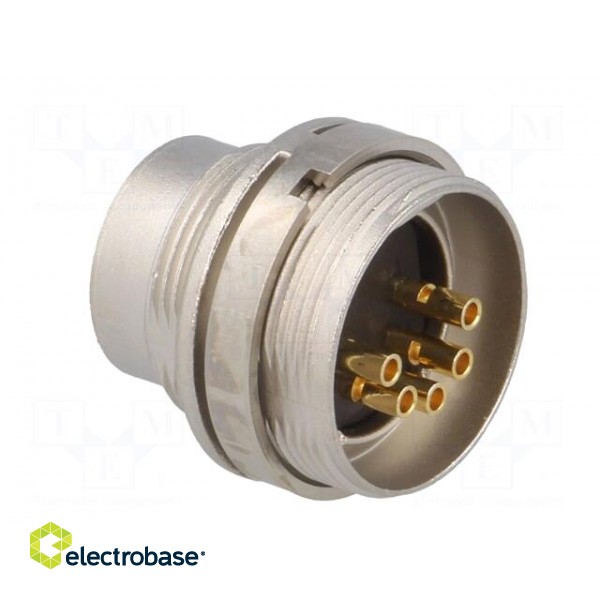 Connector: M16 | socket | male | soldering | PIN: 5 | 5A | 60V | IP40 фото 4