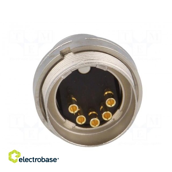 Connector: M16 | socket | male | soldering | PIN: 5 | 5A | 60V | IP40 paveikslėlis 5