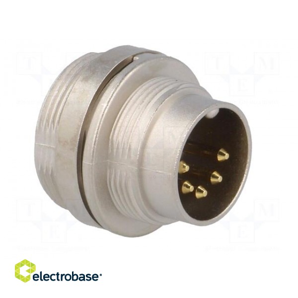Connector: M16 | socket | male | soldering | PIN: 5 | 5A | 60V | IP40 фото 8