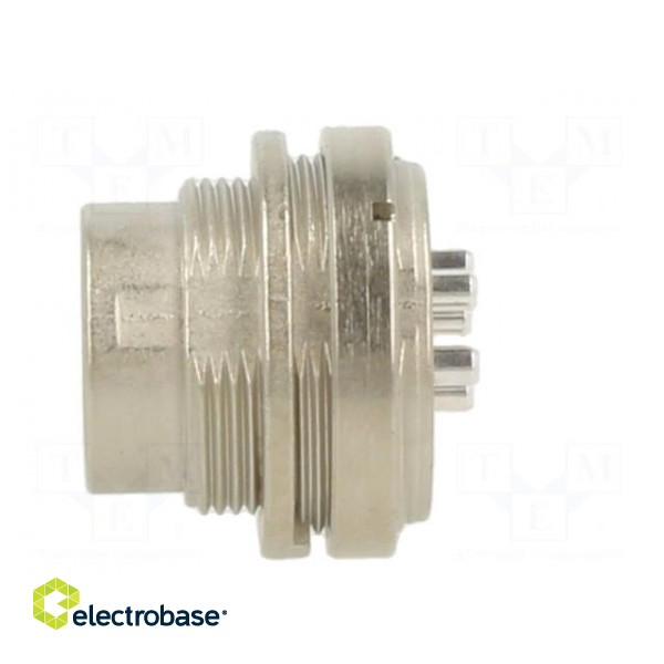 Connector: M16 | socket | male | soldering | PIN: 5 | 6A | 150V | straight paveikslėlis 3