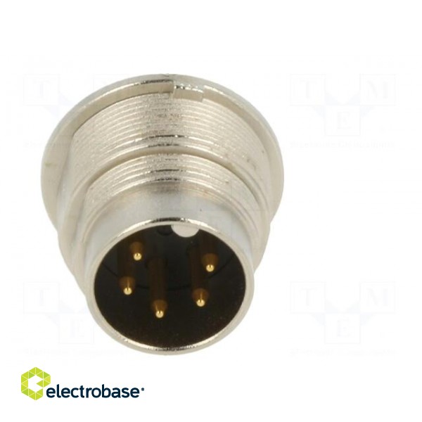 Connector: M16 | socket | male | soldering | PIN: 5 | 6A | 150V | straight фото 9