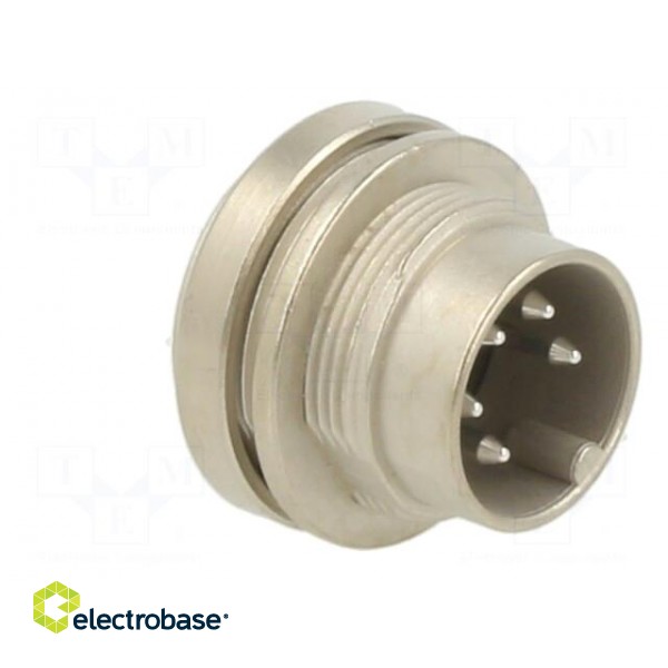 Connector: M16 | socket | male | soldering | PIN: 5 | 6A | 150V | straight image 8