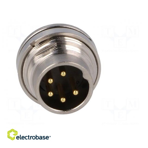 Connector: M16 | socket | male | soldering | PIN: 5 | 6A | 250V | straight image 9