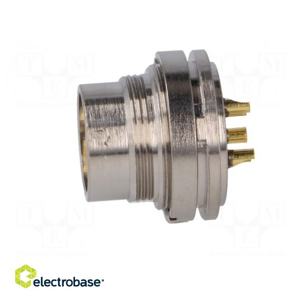 Connector: M16 | socket | male | soldering | PIN: 5 | 6A | 250V | straight image 3