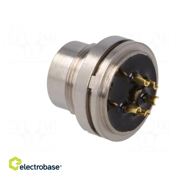 Connector: M16 | socket | male | soldering | PIN: 5 | 6A | 250V | straight image 4