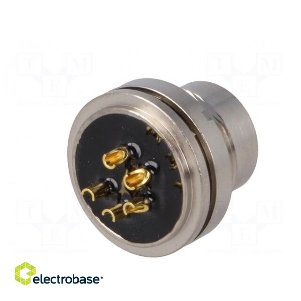 Connector: M16 | socket | male | soldering | PIN: 5 | 6A | 250V | straight image 6