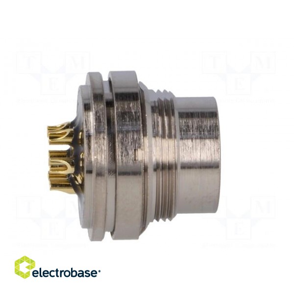 Connector: M16 | socket | male | soldering | PIN: 6 | 5A | 125V | straight фото 7