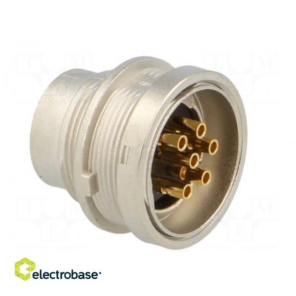 Connector: M16 | socket | male | soldering | PIN: 6 | 5A | 250V | IP40 paveikslėlis 3