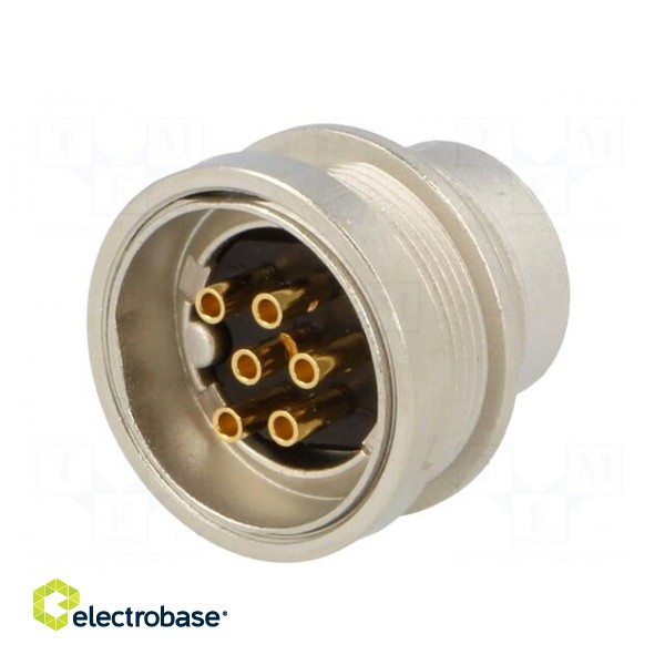 Connector: M16 | socket | male | soldering | PIN: 6 | 5A | 250V | IP40 фото 6