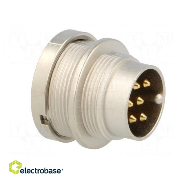 Connector: M16 | socket | male | soldering | PIN: 6 | 5A | 250V | IP40 paveikslėlis 8