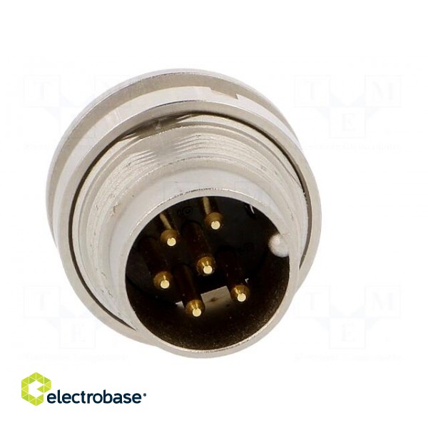 Connector: M16 | socket | male | soldering | PIN: 6 | 5A | 250V | IP40 фото 9