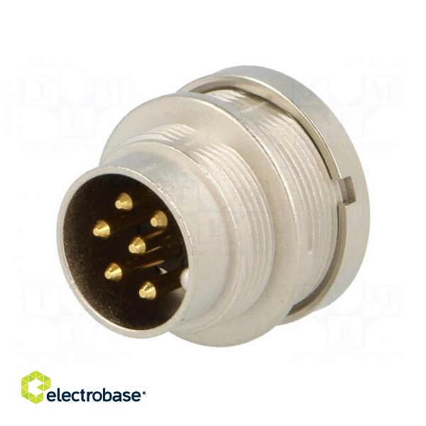 Connector: M16 | socket | male | soldering | PIN: 6 | 5A | 250V | IP40 paveikslėlis 2
