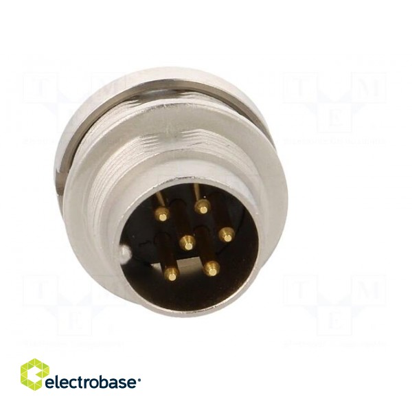 Connector: M16 | socket | male | soldering | PIN: 6 | 5A | 250V | IP68 image 9