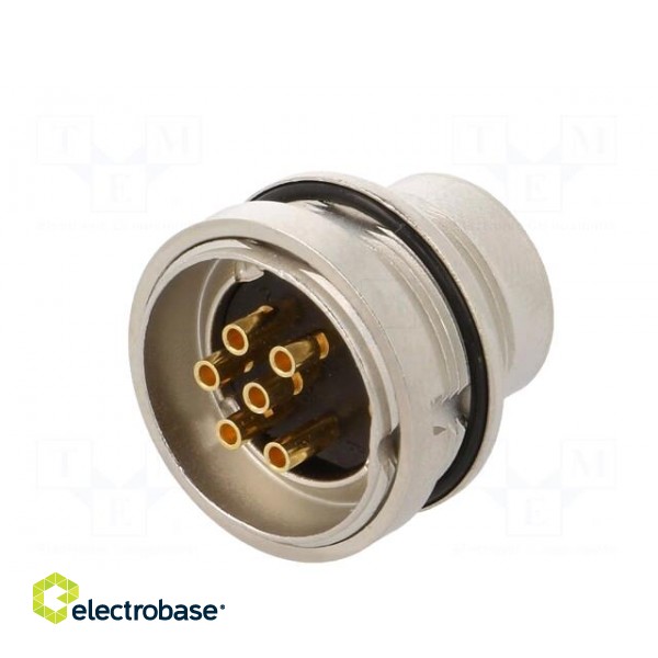 Connector: M16 | socket | male | soldering | PIN: 6 | 5A | 250V | IP68 paveikslėlis 6