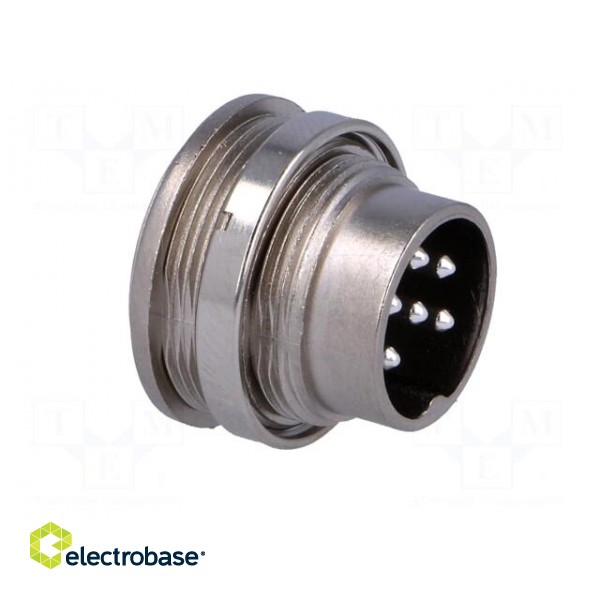 Connector: M16 | socket | male | soldering | PIN: 6 | 5A | 300V | IP40 фото 8
