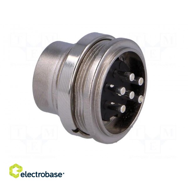 Connector: M16 | socket | male | soldering | PIN: 6 | 5A | 300V | IP40 фото 4
